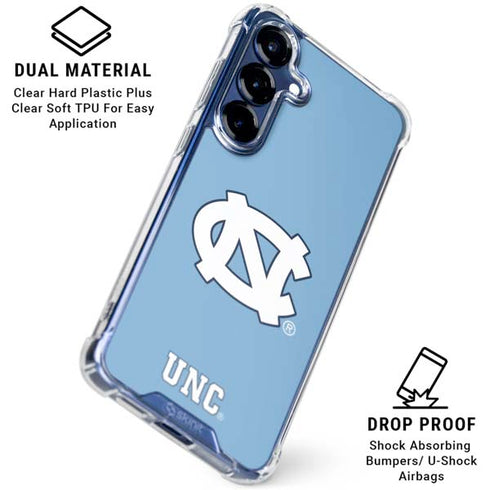University of North Carolina UNC Galaxy S25 Clear Case